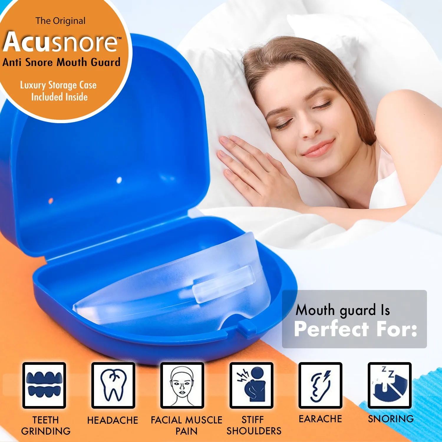 Acusnore Anti Snore Mouth Guard & Sports Gum Shield