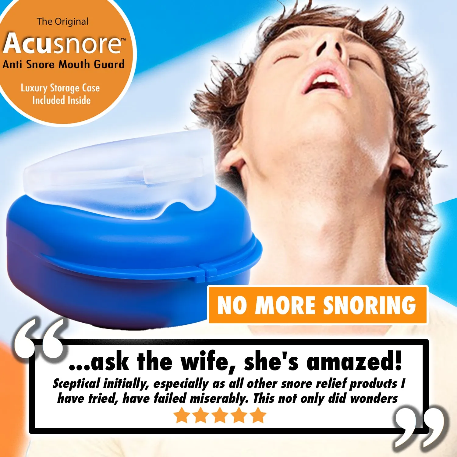 Acusnore Anti Snore Mouth Guard & Sports Gum Shield