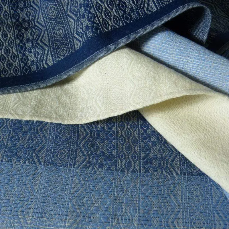 Ada Azzurite wool Woven Wrap by Didymos