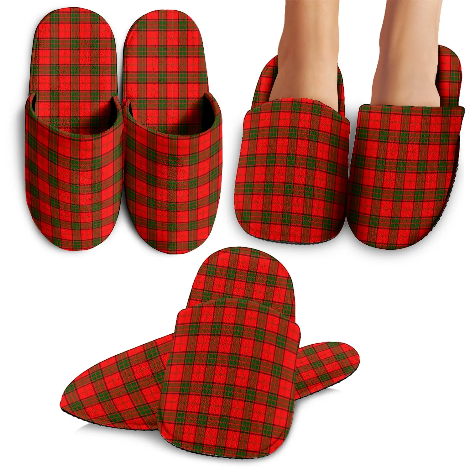 Adair Tartan Home Slippers