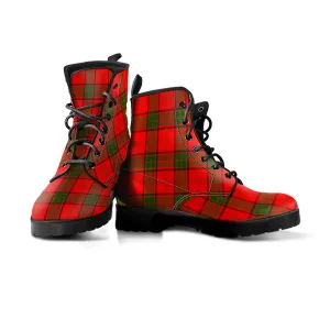 Adair Tartan Leather Boots