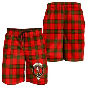 Adair Tartan Mens Shorts with Family Crest