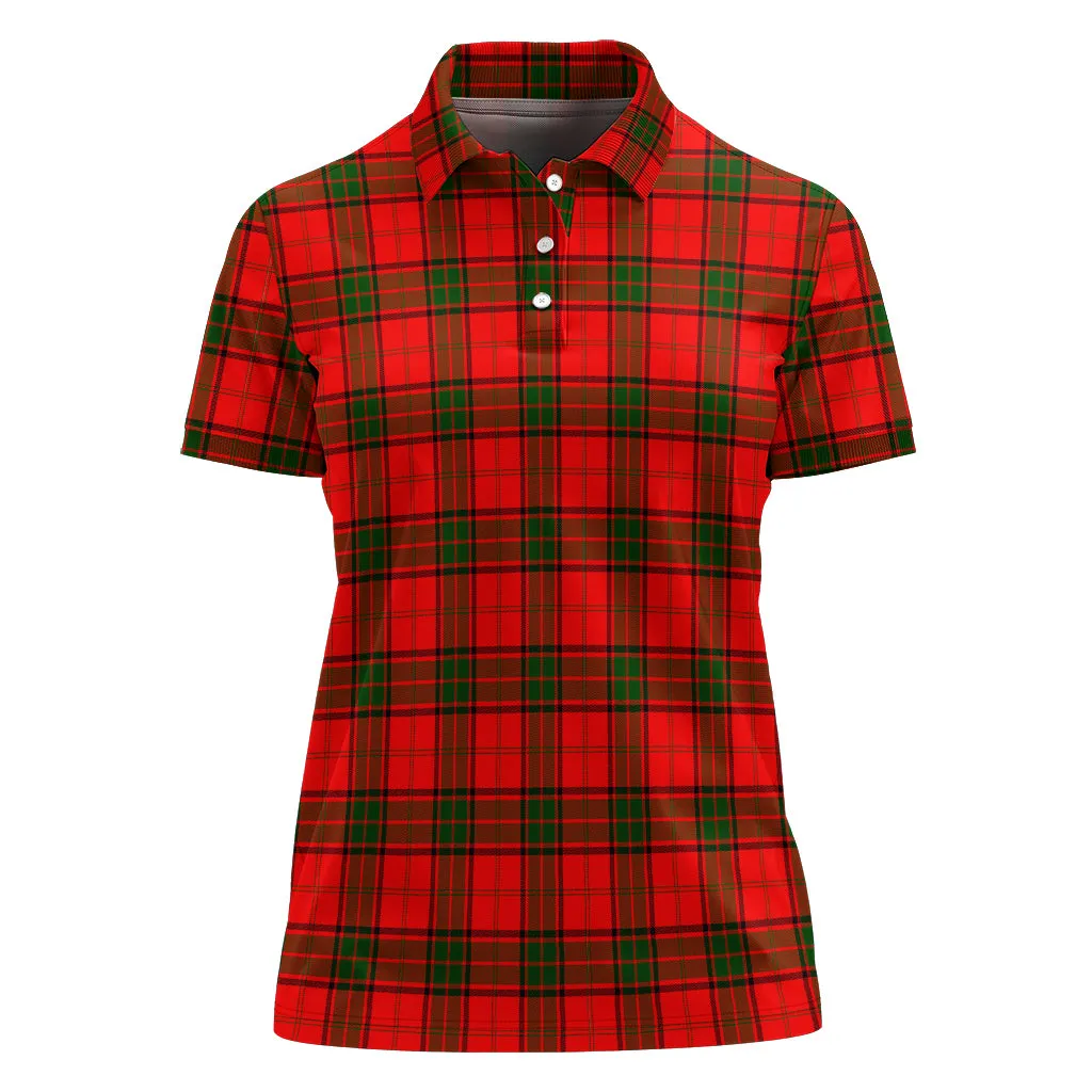 Adair Tartan Polo Shirt For Women