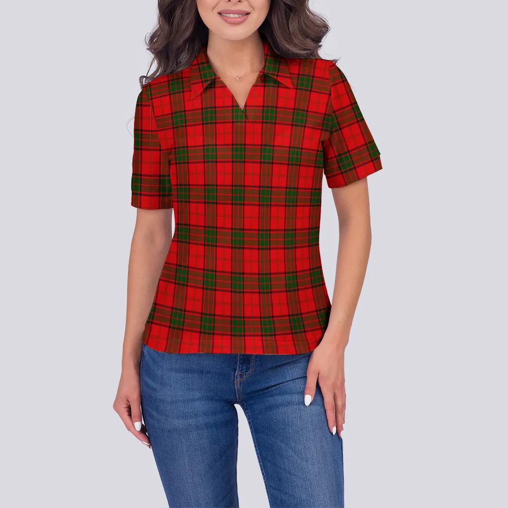 Adair Tartan Polo Shirt For Women