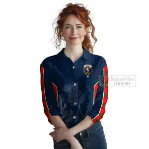 Adair Tartan Women's Casual Shirt with Family Crest and Scottish Thistle Vibes Sport Style