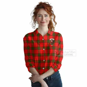 Adair Tartan Women's Casual Shirt with Family Crest DNA In Me Style