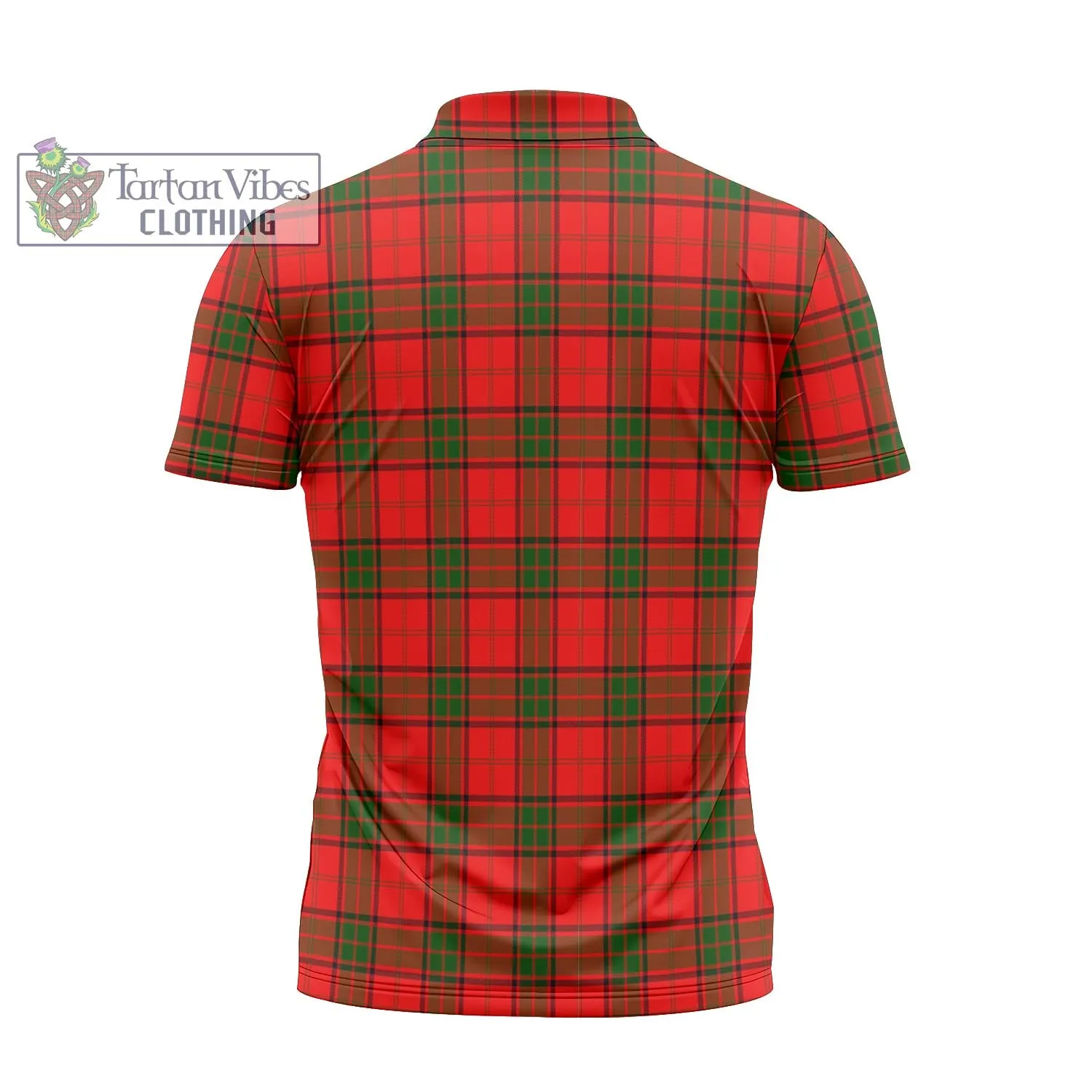 Adair Tartan Zipper Polo Shirt