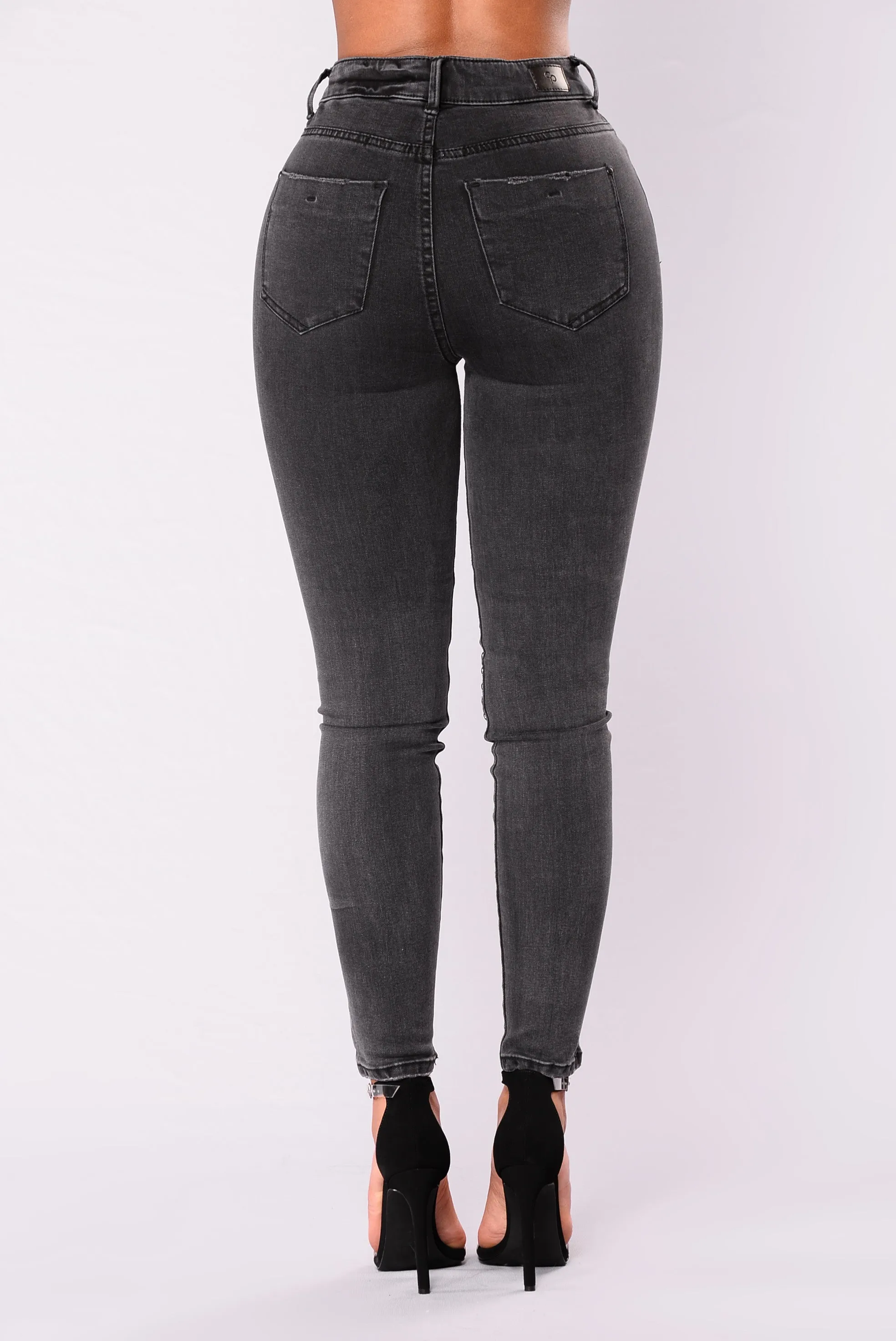 Adaline Studded Jeans - Black