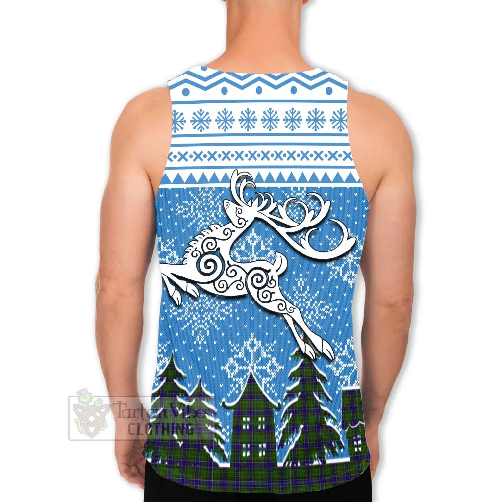 Adam Clan Christmas Men's Tank Top Celtic Reindeer Style