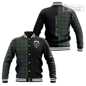 Adam Tartan Baseball Jacket with Family Crest and Half Of Me Style