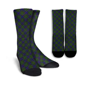 Adam Tartan Crew Socks Cross Tartan Style