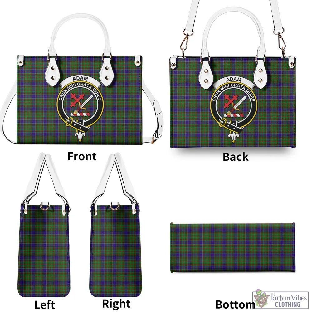 Adam Tartan Luxury Leather Handbags with Family Crest