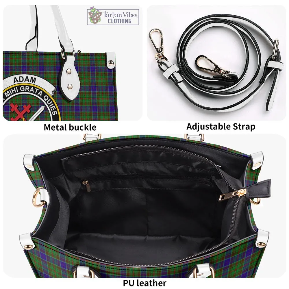 Adam Tartan Luxury Leather Handbags with Family Crest