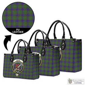 Adam Tartan Luxury Leather Handbags with Family Crest