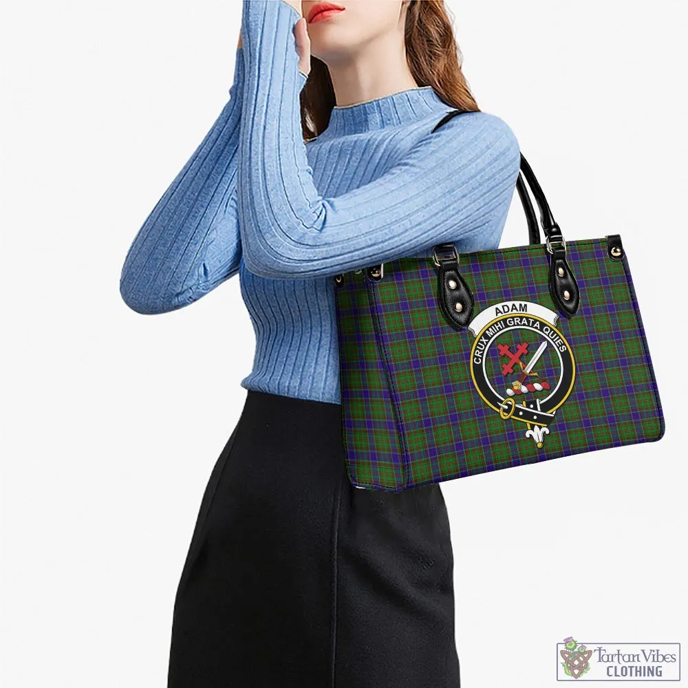 Adam Tartan Luxury Leather Handbags with Family Crest