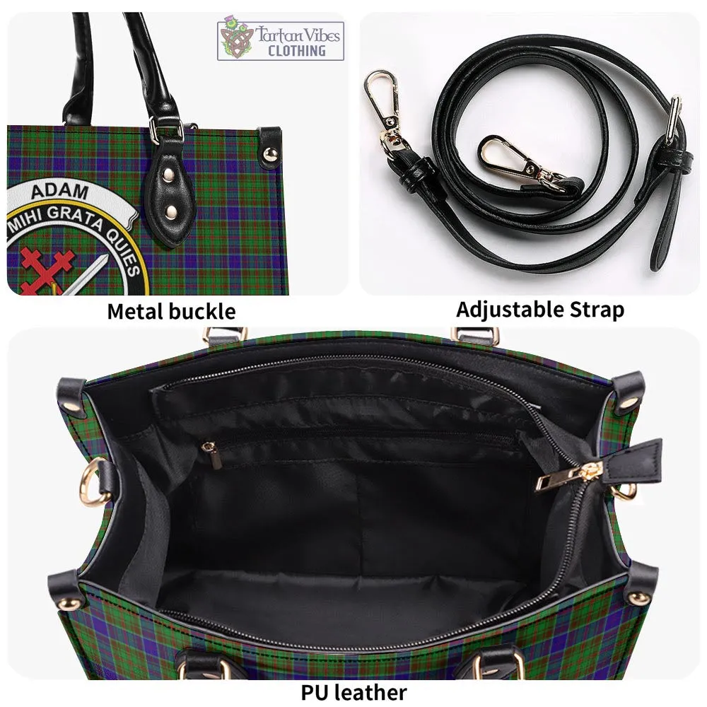 Adam Tartan Luxury Leather Handbags with Family Crest