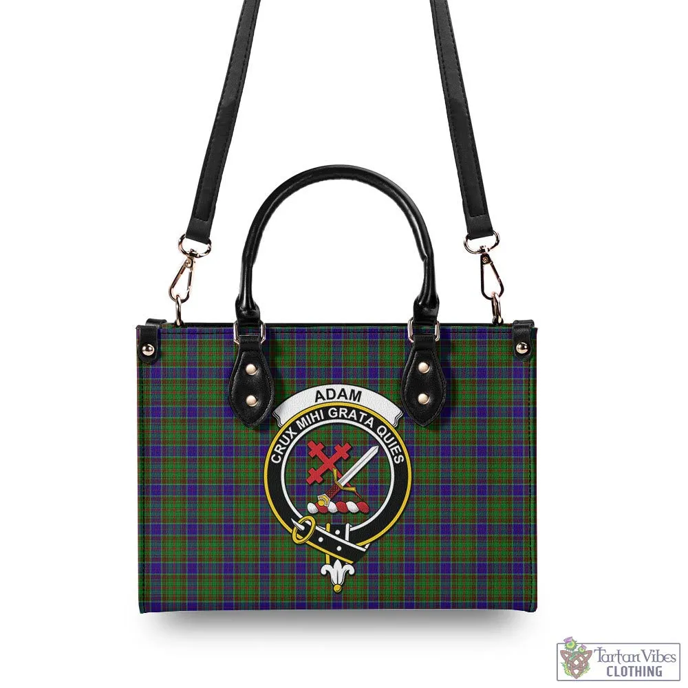 Adam Tartan Luxury Leather Handbags with Family Crest