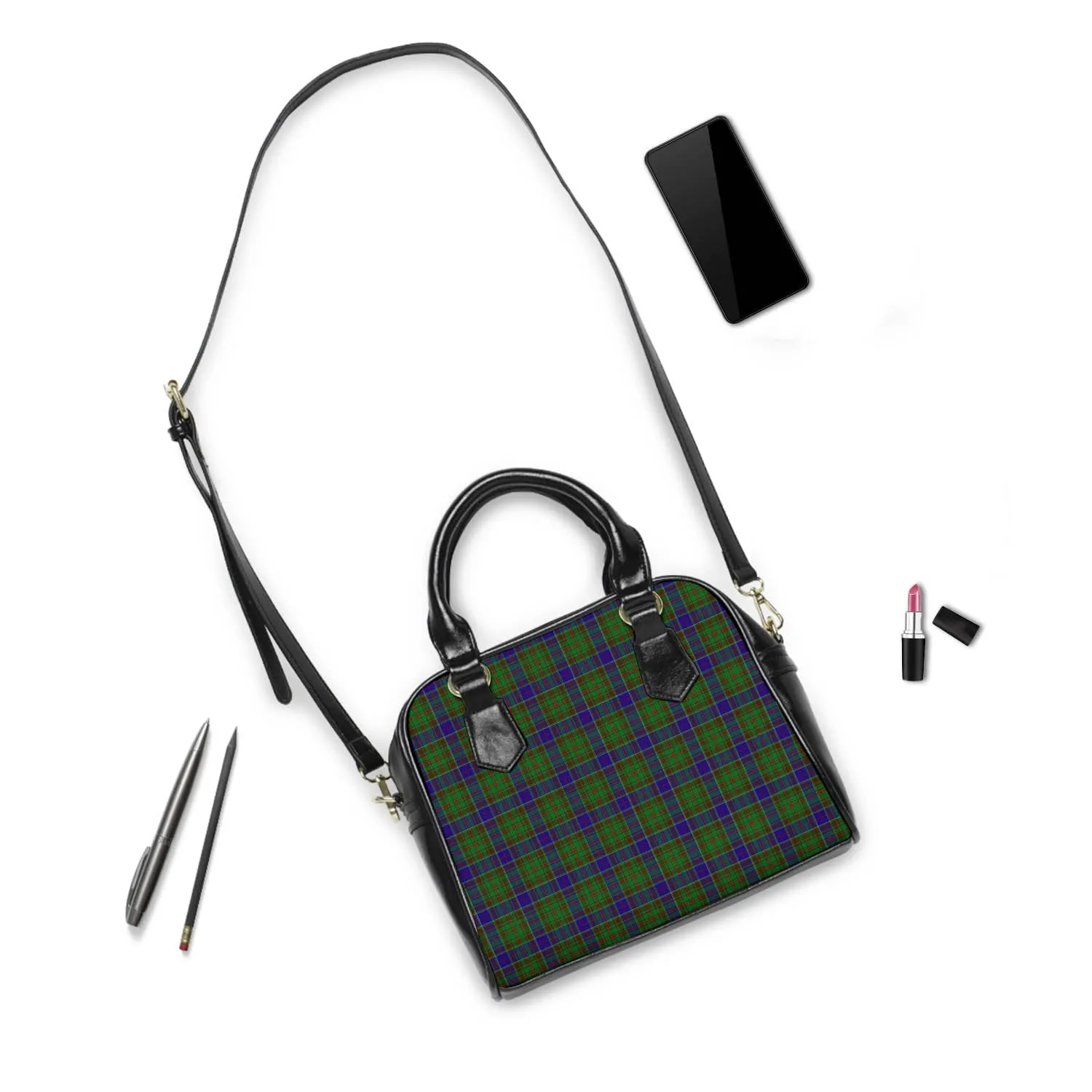 Adam Tartan Shoulder Handbags