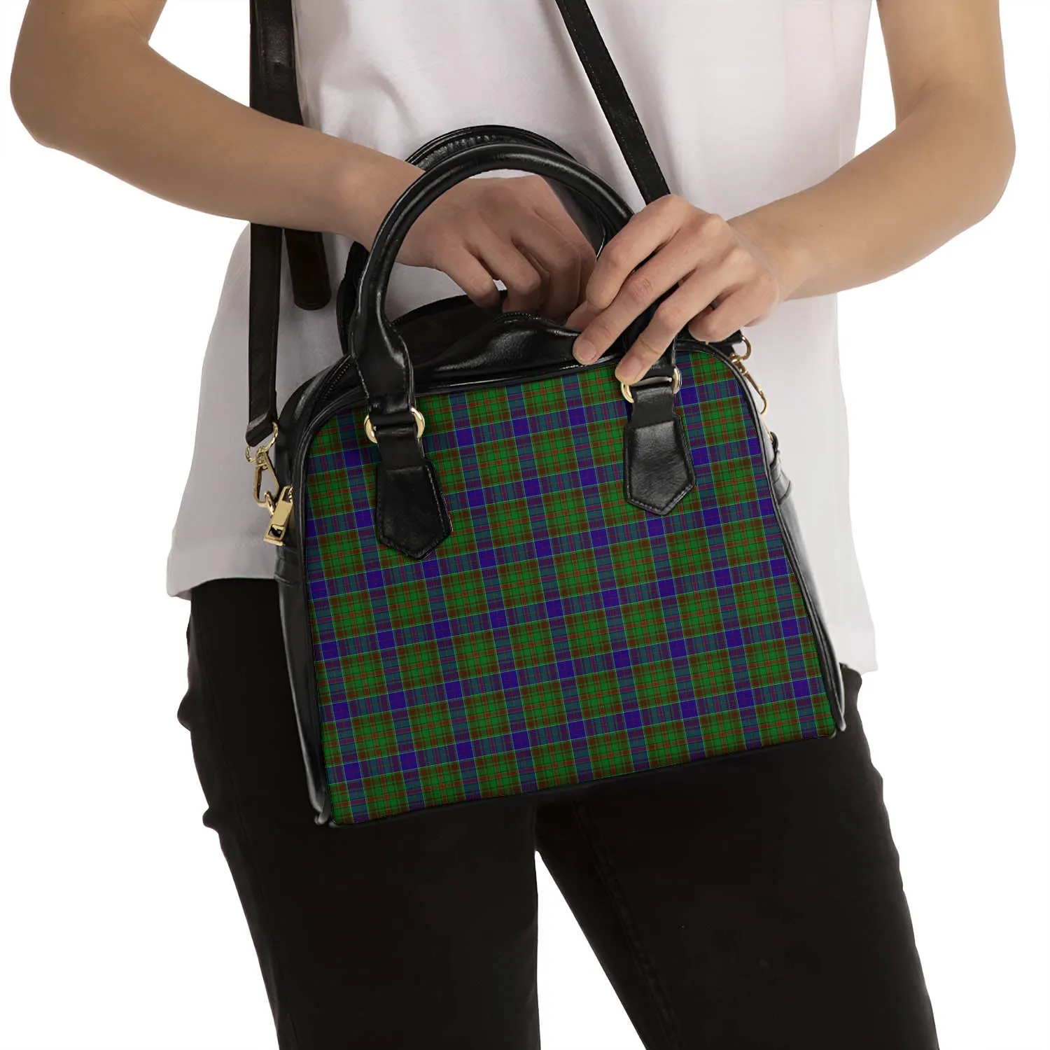 Adam Tartan Shoulder Handbags