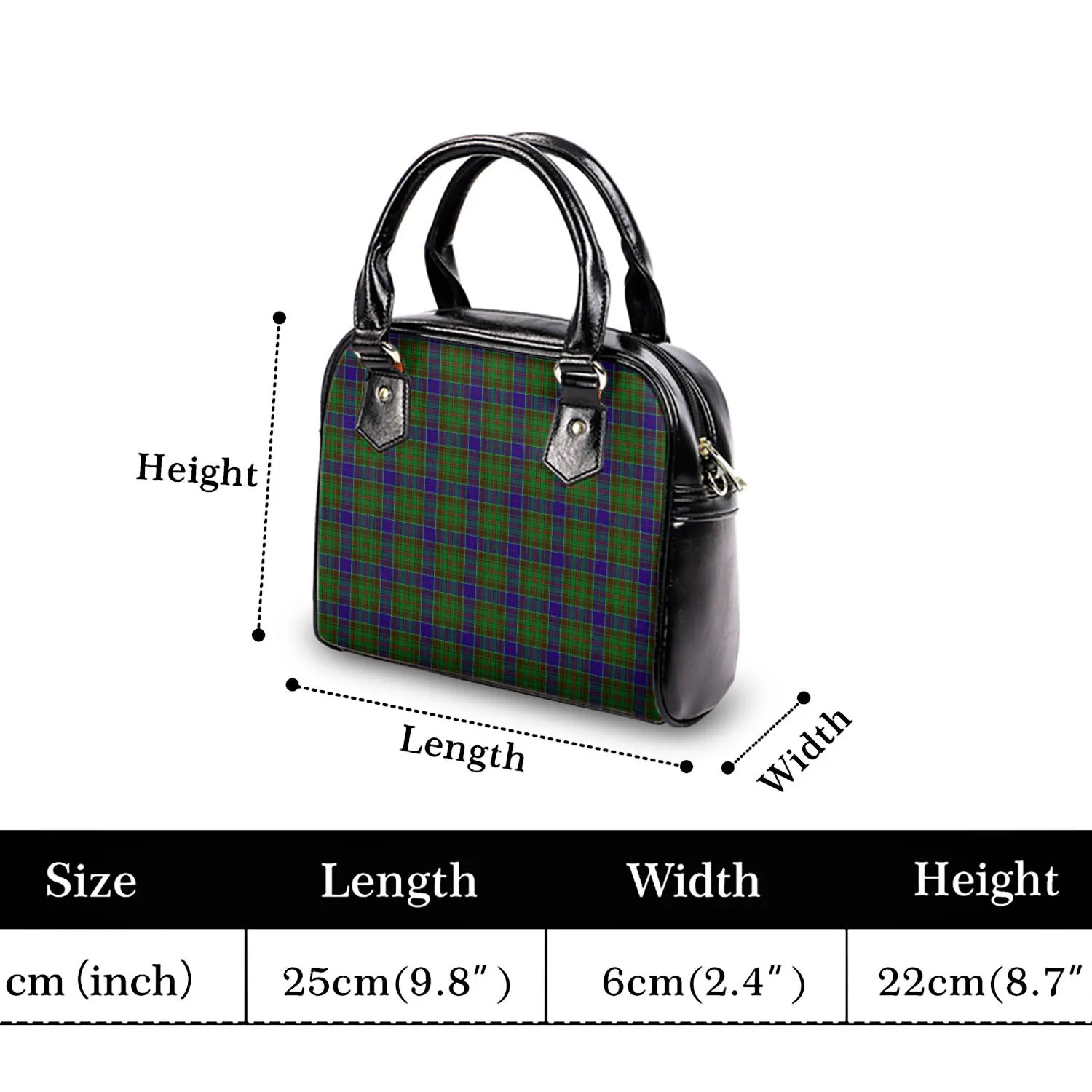 Adam Tartan Shoulder Handbags