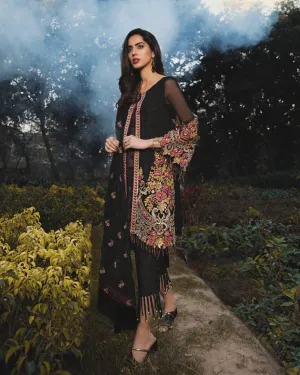 Adan's Libas Arcadia Festive Chiffon Collection – Zen | ZA-1287