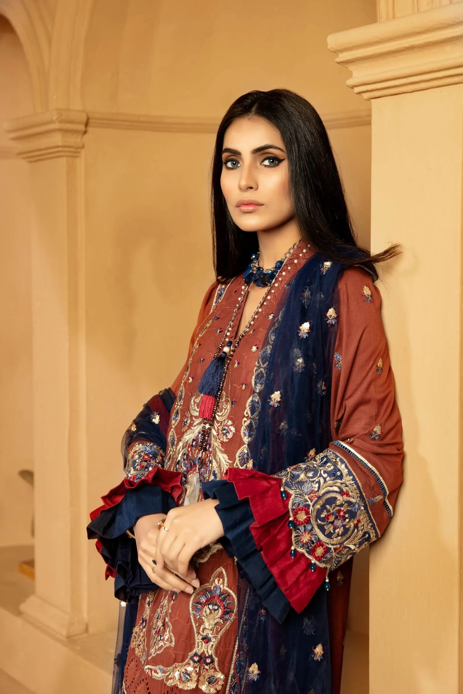 Adan's Libas Schiffli Embroidered Lawn Collection Chapter 2 – Enchanting Allure