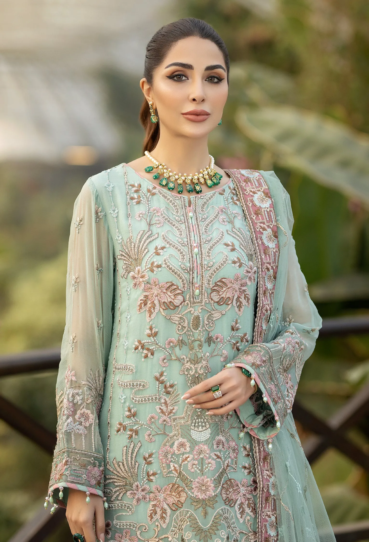 Adan's Libas Wisteria Embroidered Chiffon Collection – Chalice