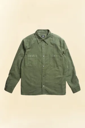 Addict Clothes ACVM Moleskin Shirt - Army Green