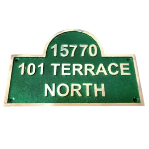 Address Brass Plaque Plate ABP121