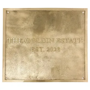 Address Brass Plaque Plate ABP149