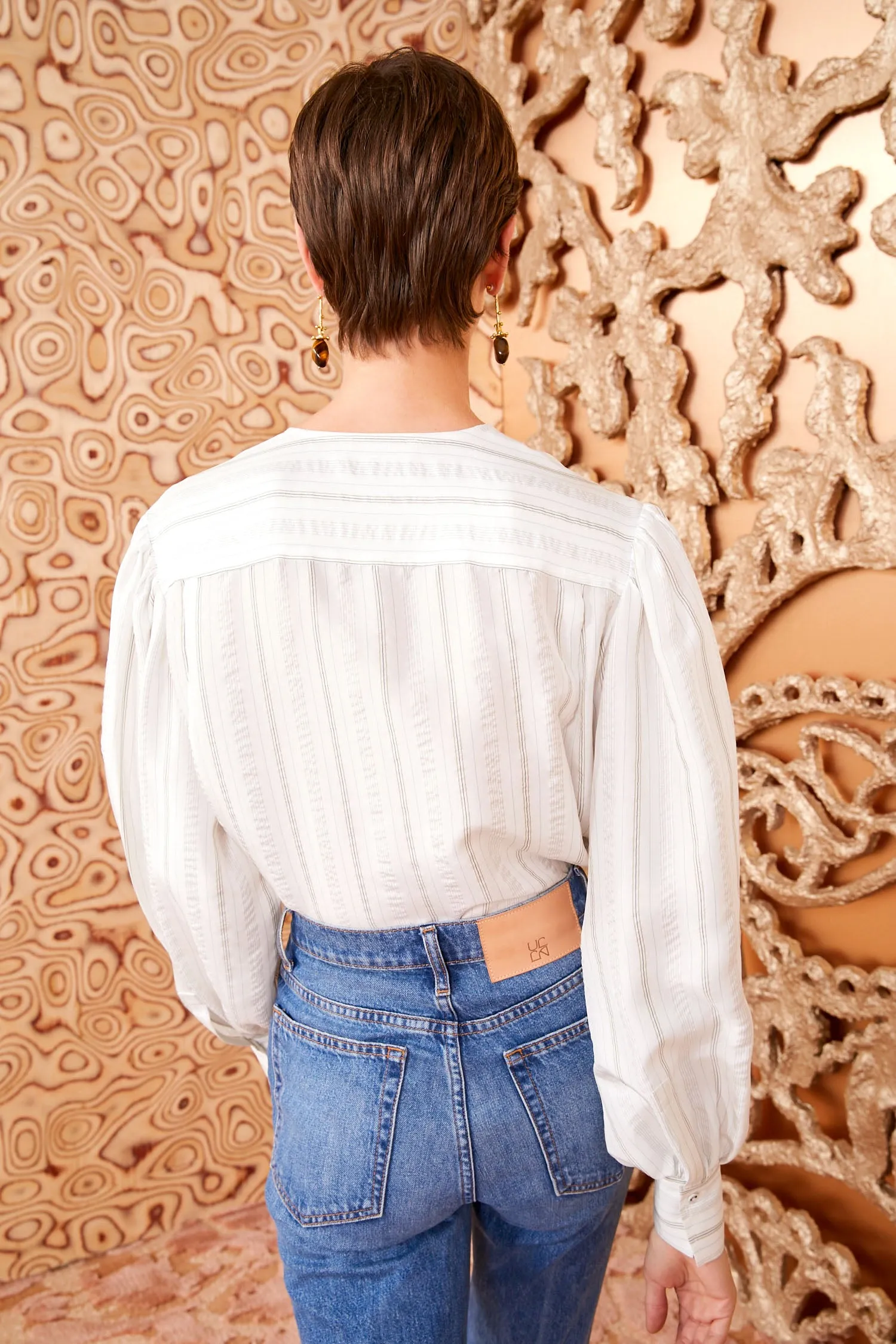 Adelaide Blouse - Chalk