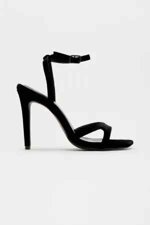 Adelaide Velvet Heels - Black