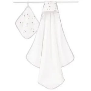 Aden and Anais - Towel and Wash Cloth Set - Twinkle