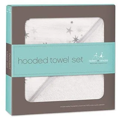 Aden and Anais - Towel and Wash Cloth Set - Twinkle