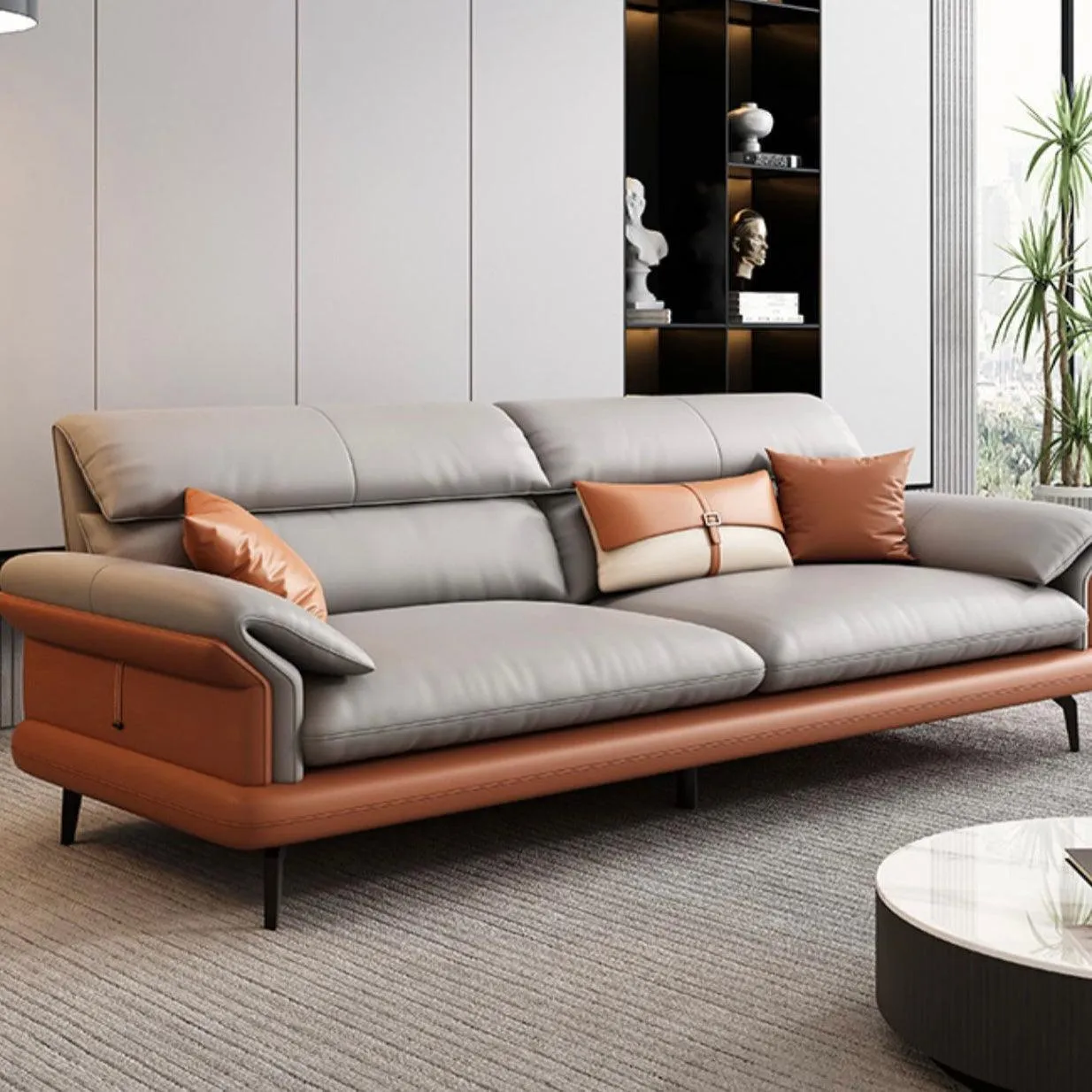 Adena Leather Sofa