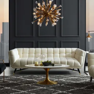 Adept Upholstered Velvet Sofa