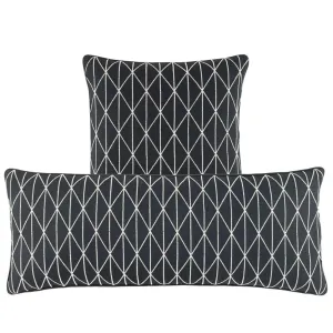 Adger Embroidered Granite Decorative Pillow