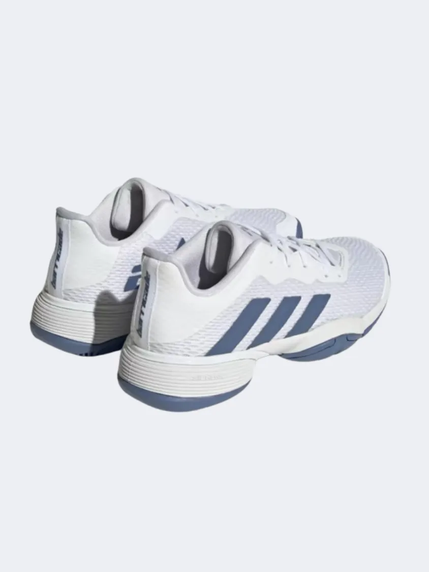 Adidas Barricade Gs Tennis Shoes White/Blue