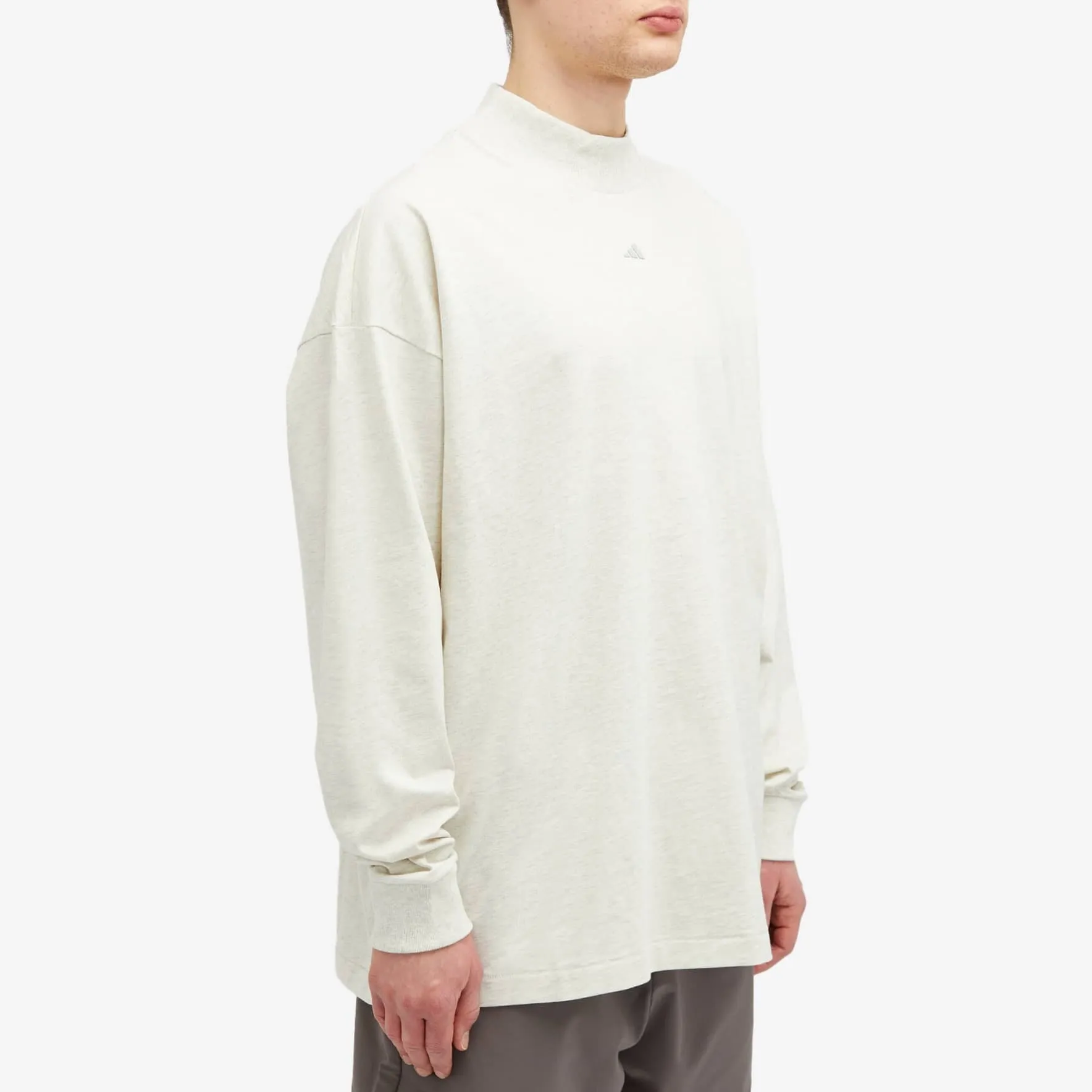 Adidas Basketball Long Sleeve, Creamy White