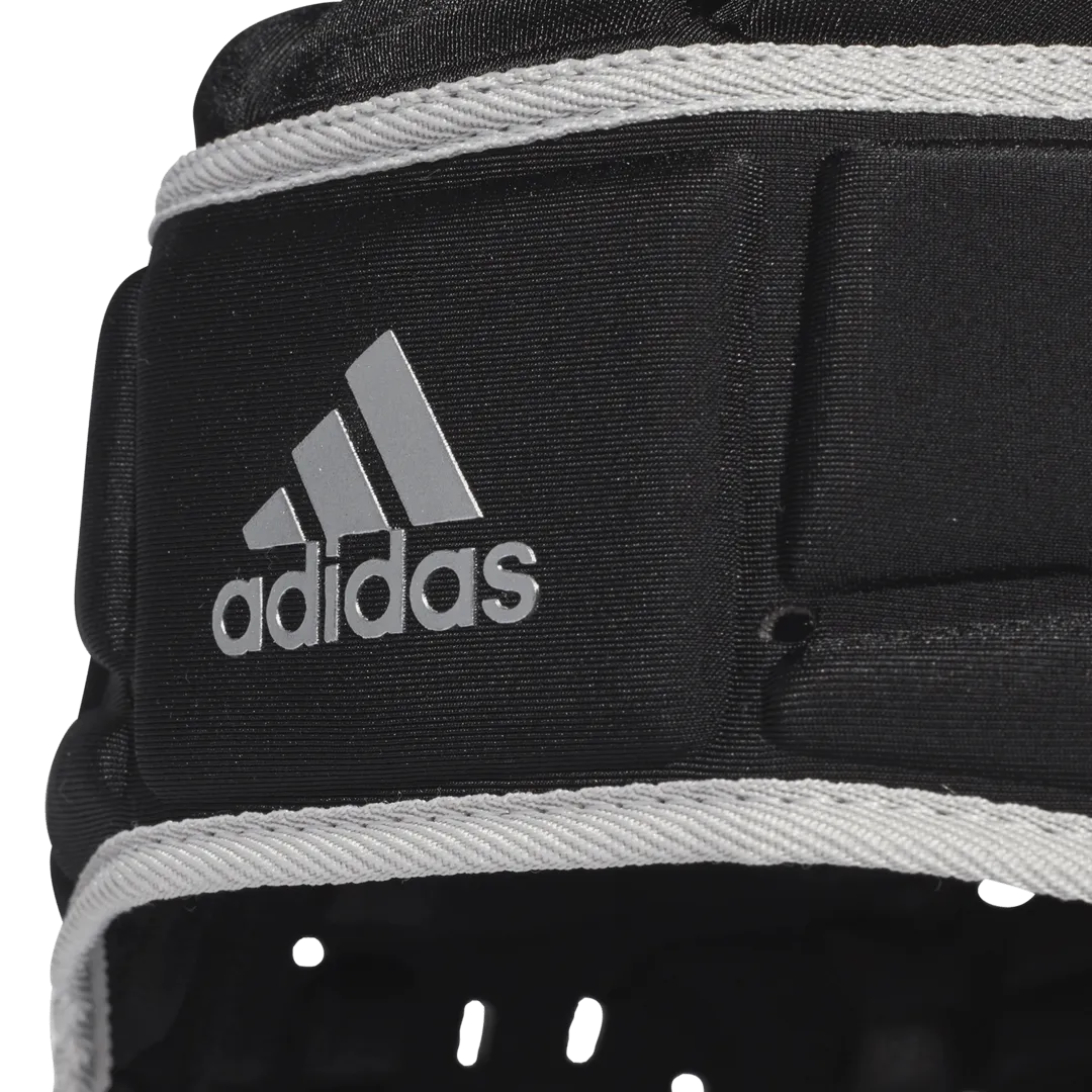 adidas Black/Matte Silver Rugby Scrum Cap Head Guard