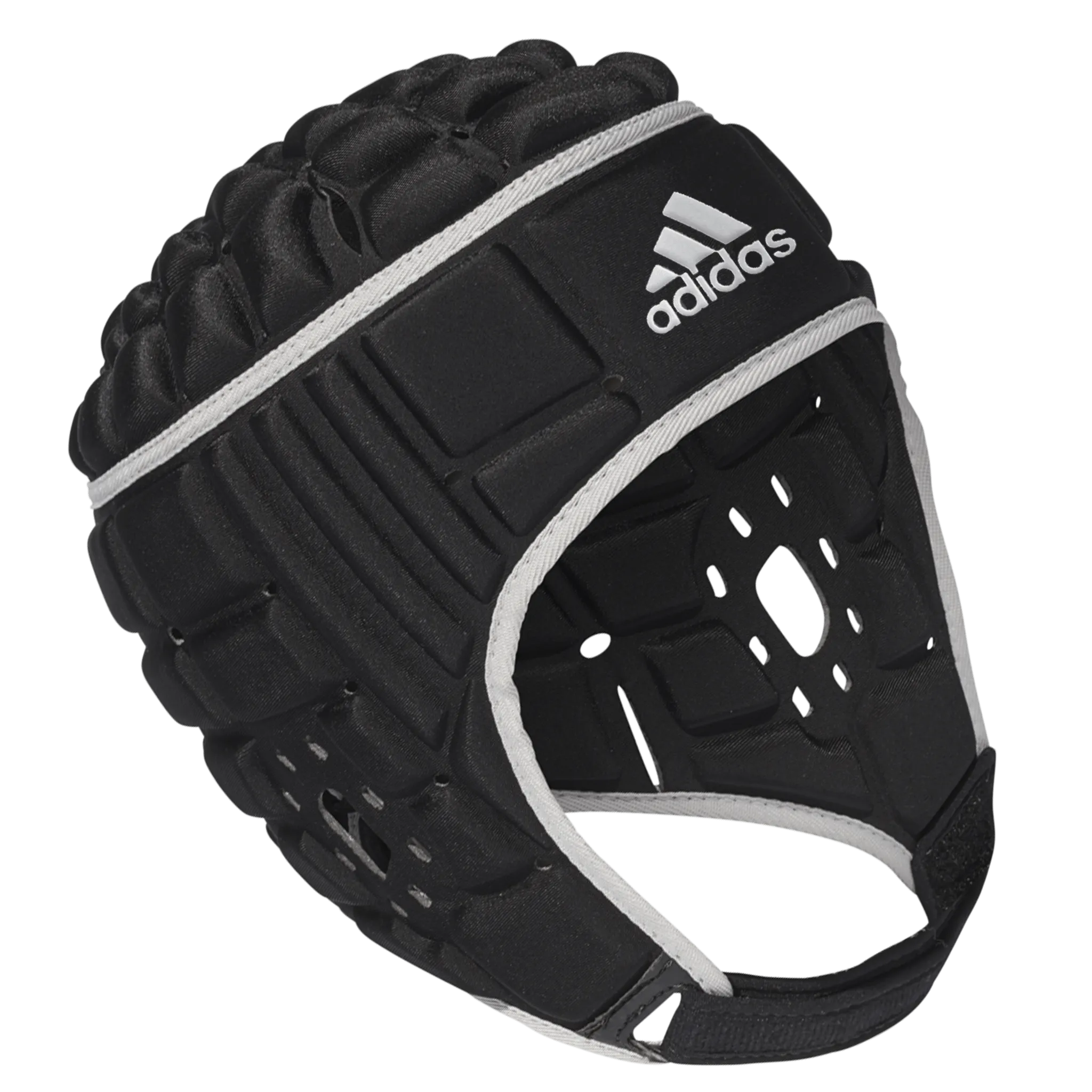 adidas Black/Matte Silver Rugby Scrum Cap Head Guard