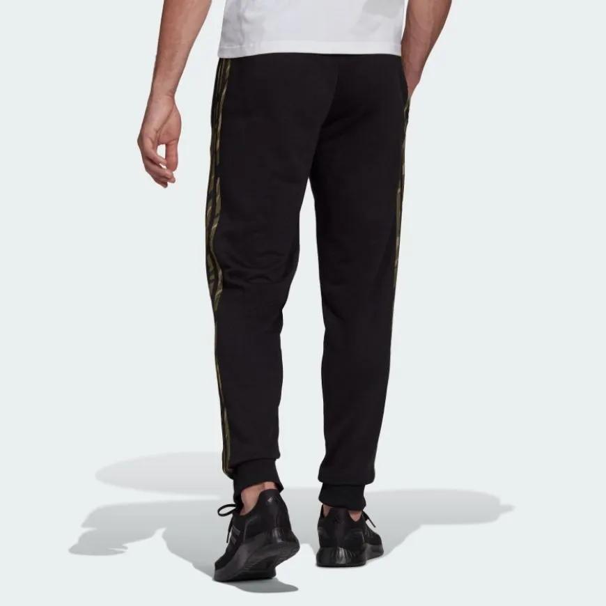 Adidas Essentials French Terry Camo Print Men Lifestyle Pant Black