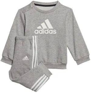 Adidas Infant Badge Of Sport Jogger Set Medium Grey Heather White