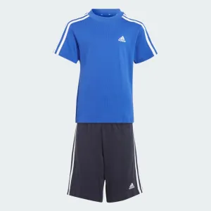 ADIDAS JUNIOR ESSENTIALS 3-STRIPES BLUE SET