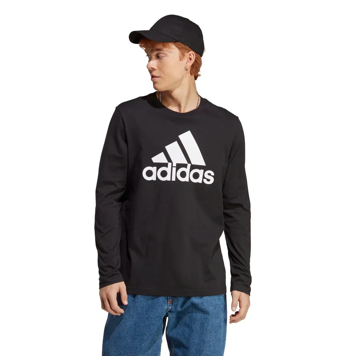 adidas Men's Big Logo Long Sleeve T-Shirt (Tall)