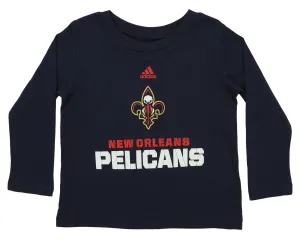 Adidas NBA Toddler's New Orleans Pelicans Long Sleeve Clean Cut Tee