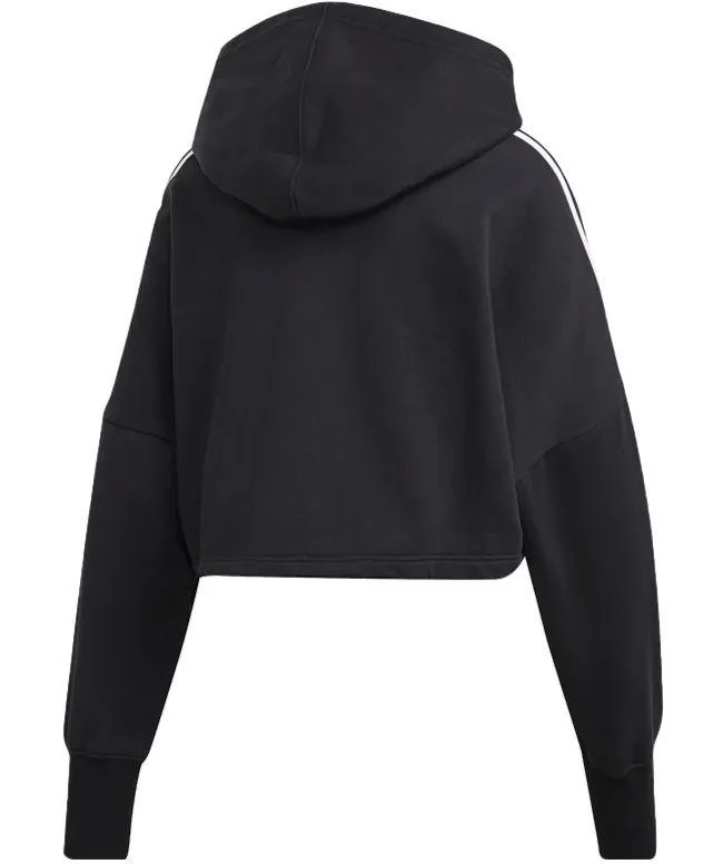 Adidas Originals Womens Cropped Hoodie Black White