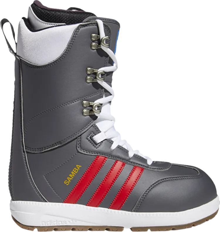 Adidas Samba ADV Boot 'Grey Scarlet', gray