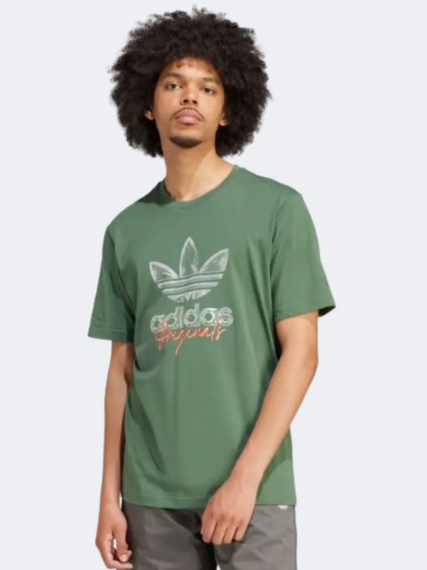 Adidas Supply Short Sleeve Men Original T-Shirt Green Oxide