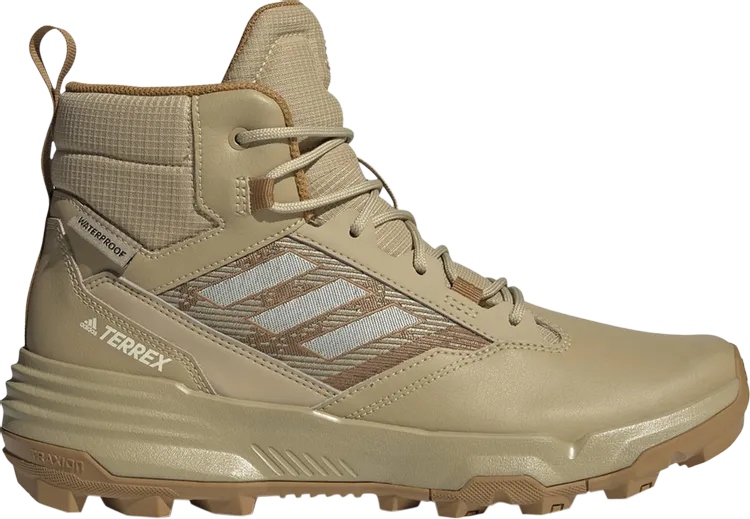 Adidas Terrex Unity Leather Mid RainDY 'Beige Tone Mesa' Boots, Tan